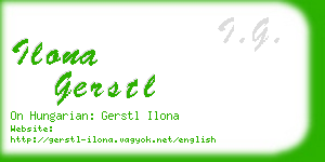 ilona gerstl business card